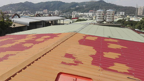 新北鐵皮屋新作及換鐵皮鋼板